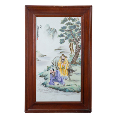 付景科老師 閑趣瓷板畫 寬62cm 高100cm