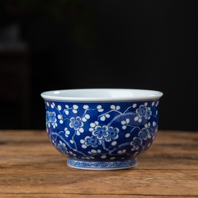 青花冰梅主人杯